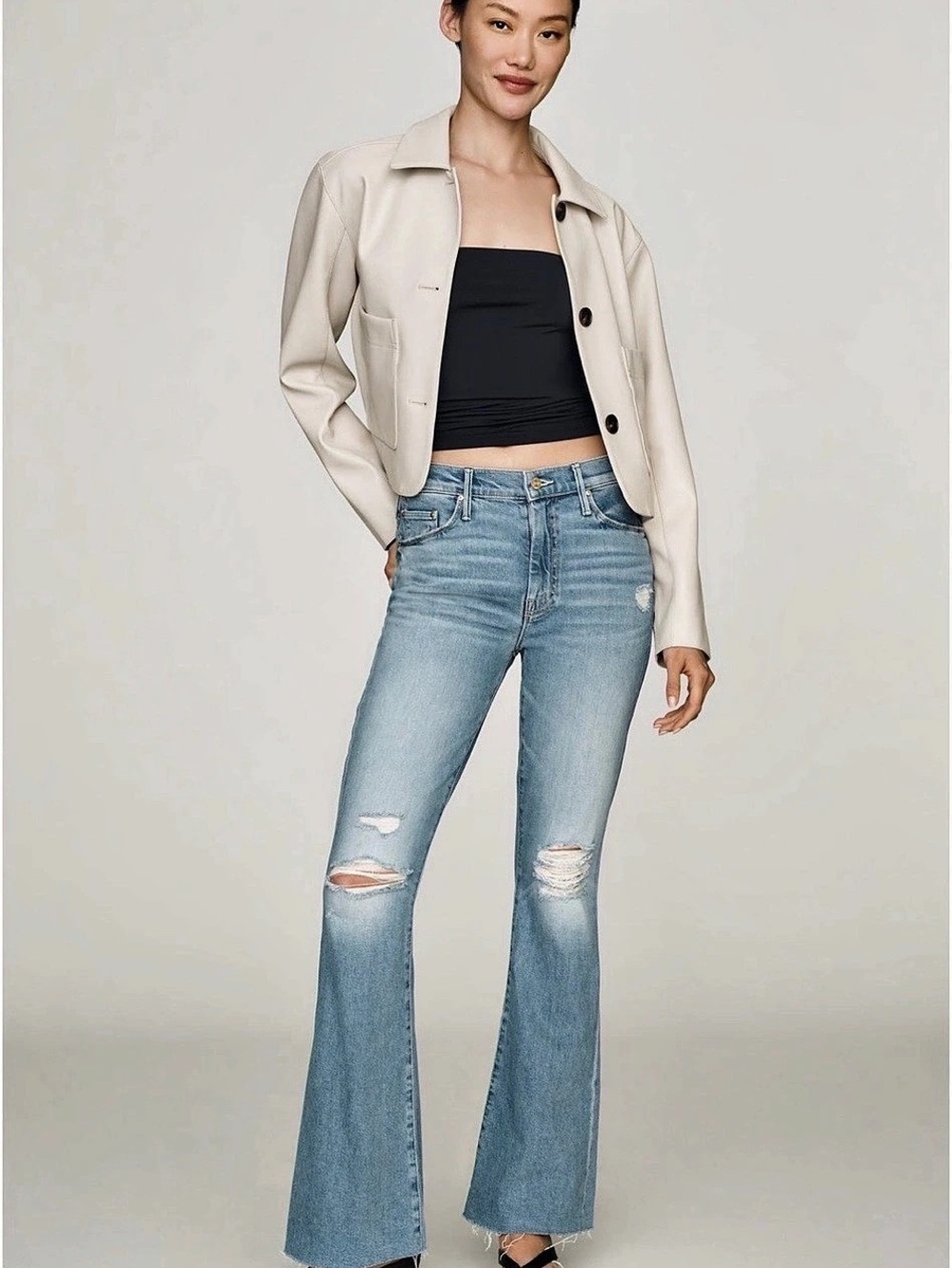 MOTHER The Weekender Mid-Rise Bootcut in Chaos is Calling Waiting - Waist 30